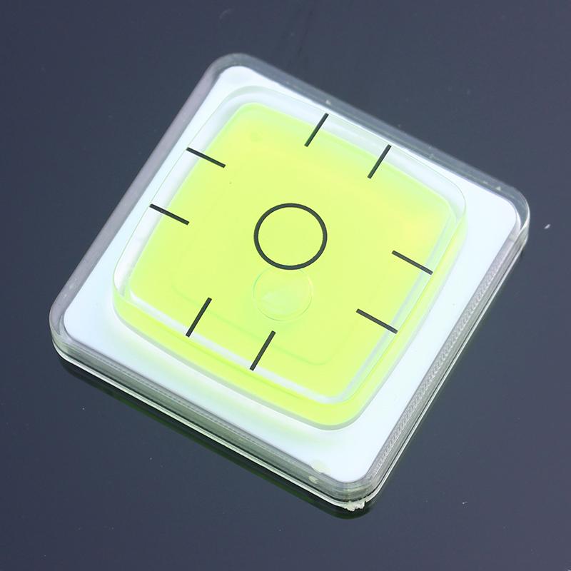 Universal Spirit Level Bubble Square Base Horizontal Measuring Instrument Tool Green Bullseye Caravan Leveler