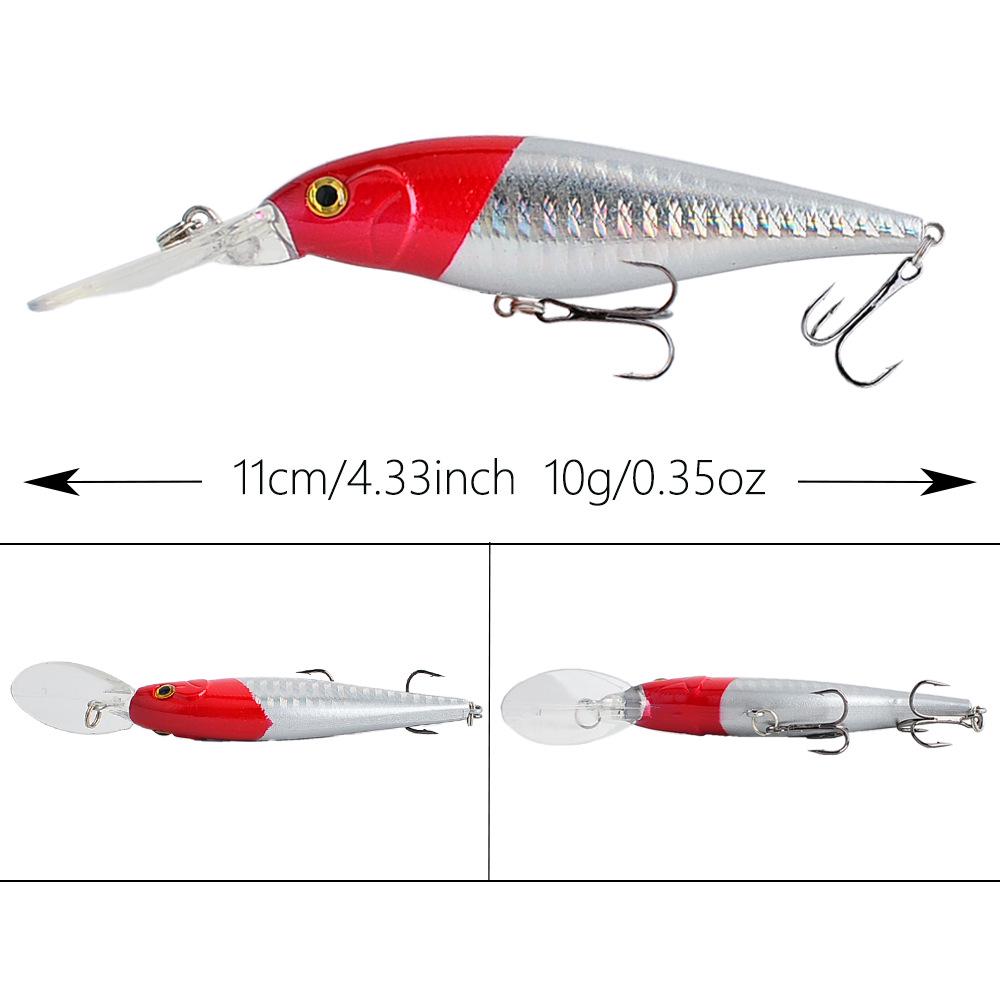 Schwimmender Lipped-Minnow Köder für Barsch, Zander, Makrele und Karpfen.