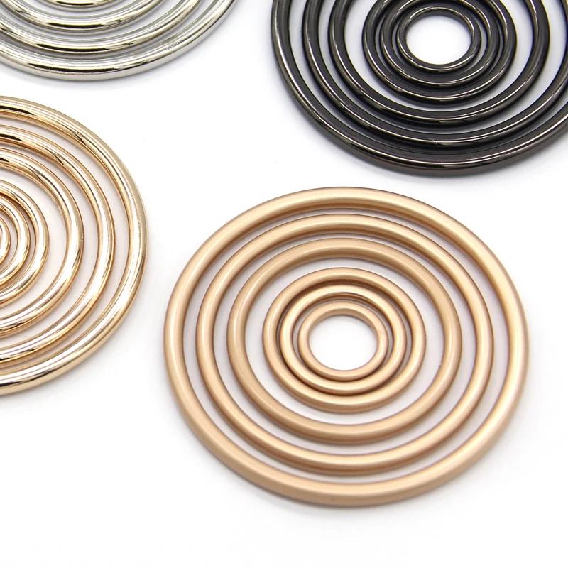 High‑Quality Round Metal O Ring Buckle Multi‑Size Fastener for Bag Strap Belt Garment DIY Handcraft Sewing Supplies