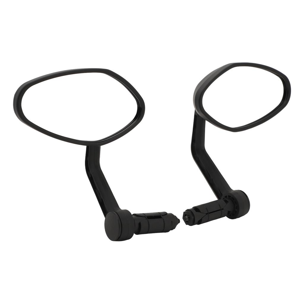 1 Pair Bike Rearview Mirrors 360 Degree Rotation Cycling Bar End Handlebar Mirror for Mountain Road