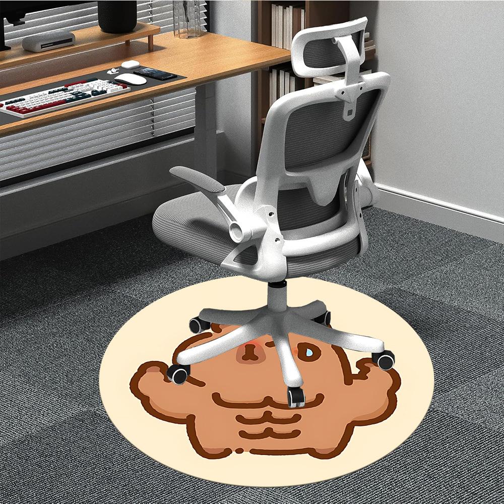 

1pc Capybara Muscle Chair Carpet for Office, , Non-slip carpet, Very suitable for offices, farmhouses,Outdoor carpet yy251120020 80cm by 80cm