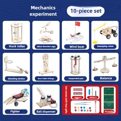 STEM Educational Science Kit for Kids Mechanics & Electricity Experiments DIY Technology Lab Toys Classroom Learning Materials
