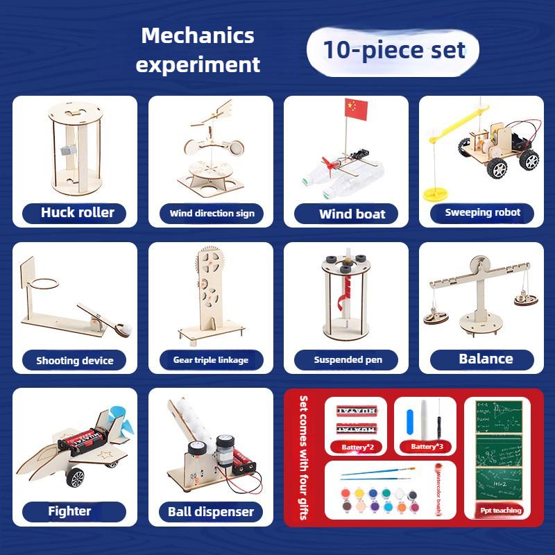 STEM Educational Science Kit for Kids Mechanics & Electricity Experiments DIY Technology Lab Toys Classroom Learning Materials