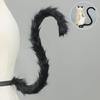 Halloween Cosplay Accessory Headband Furry Tail Cats Costume for Women Masquerade Christmas Halloween Role Play