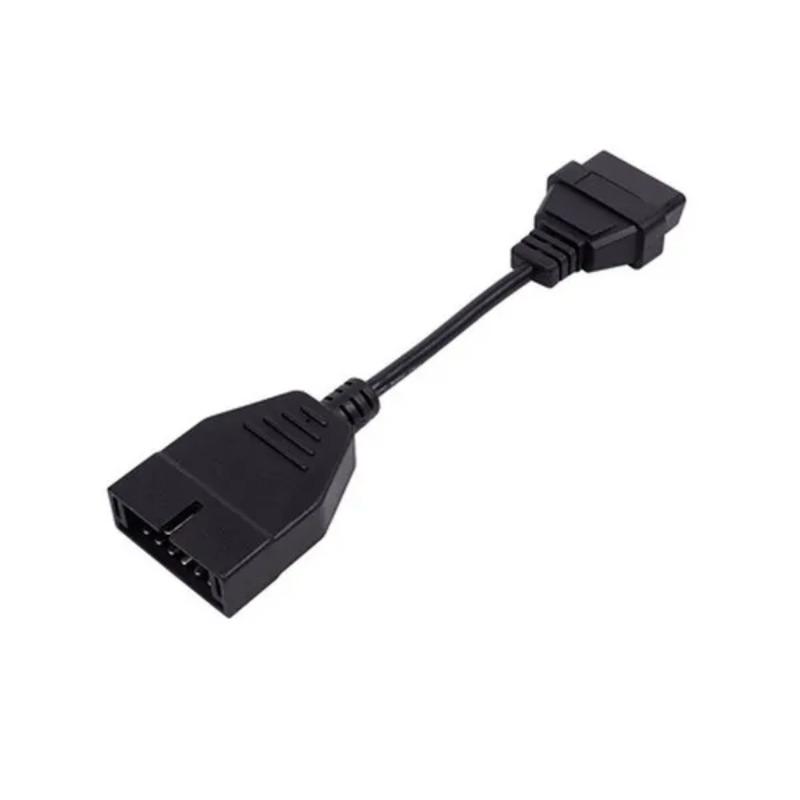 1 Stück 12-Pin auf 16-Pin Auto Diagnoseanschlusskabel Fahrzeugscanner Adapterleitung