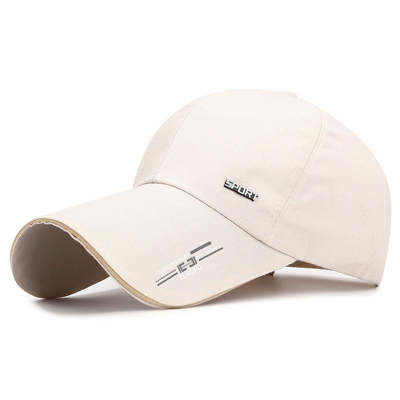Spring and summer new extended brim baseball cap men's outdoor fishing big brim sun hat women's cotton canvas hat
