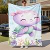 1PC Turtle shellfishOutdoor Flannel Blanket - Soft Plush Decor for Picnics, Camping, Bedroom, Playroom, Office, or Lunch Break 1374A