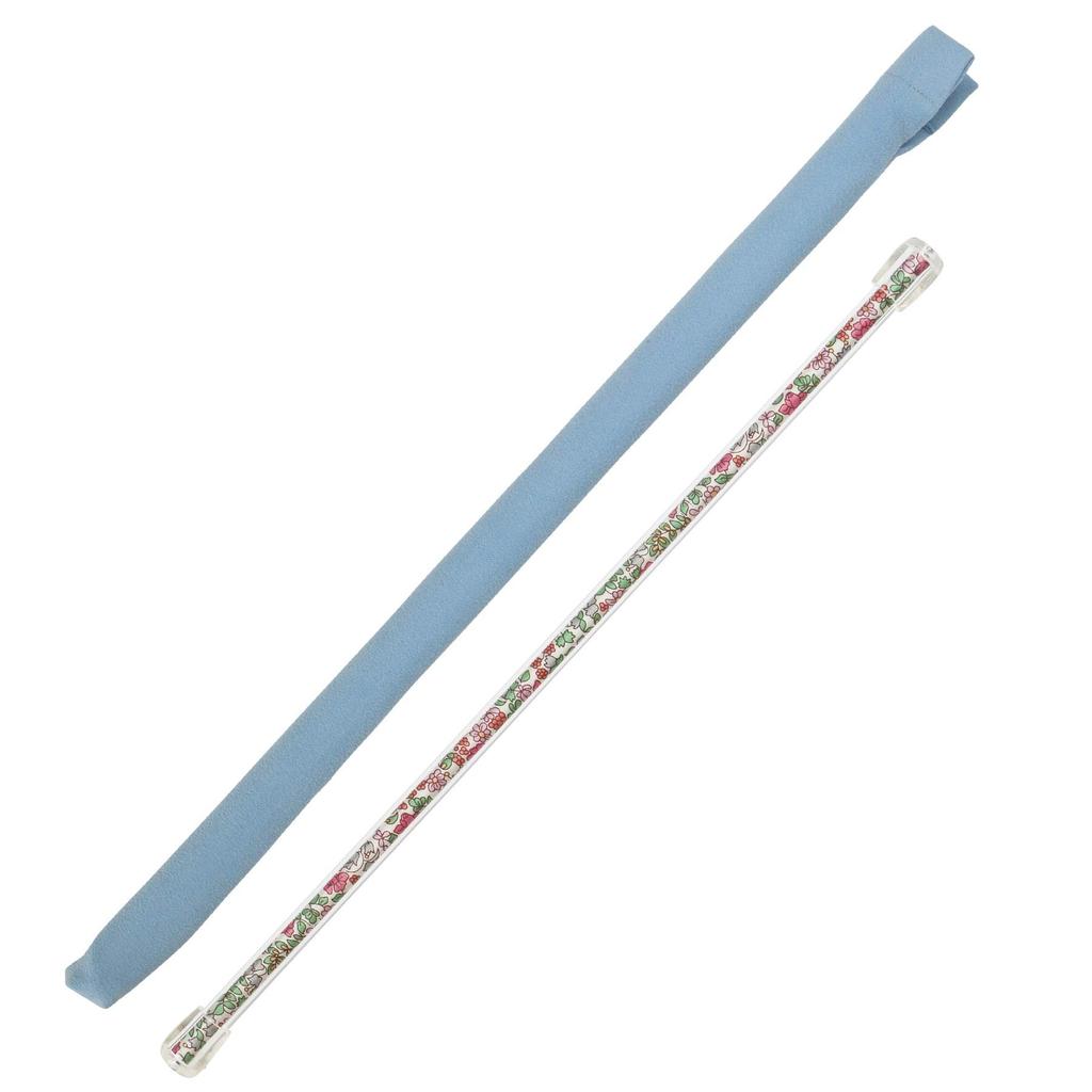 Čištění flétny 2dílná sada tamponů (čistící hadřík) & rod Atelier Tomaaz (výtěr...modrá n20tyčinka...LIBERTY Emilias Flowers3 n19)