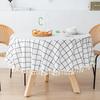 Modern Minimalist Cotton Linen Round Tablecloth Handmade Lace Thickened Table Cloths Simple Waterproof Dustproof No Odor Table Cover