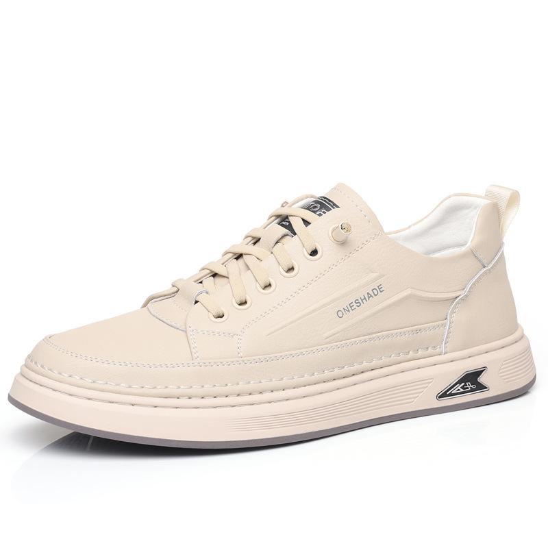 

Men s shoes spring 2025 new casual board shoes lazy one pedal white shoes men s sports shoes tide 44 бежевый