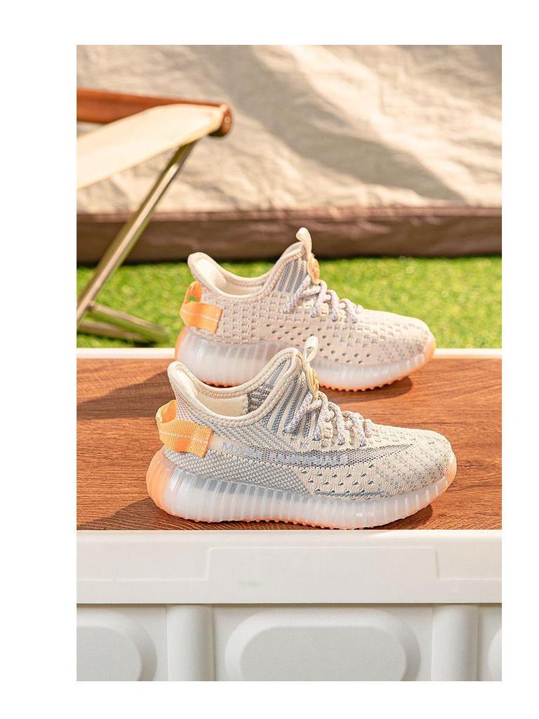 Mark Fairwhale Kids 2025 Summer Flyknit Sports Shoes - Breathable, Soft-Sole, Comfortable for Boys & Girls