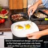 2pack Spatulas Set Stainless Steel Silver Slotted Turner and Solid Turner BBQ Spatulas Cooking Utensils for Fish, Eggs, Pancakes