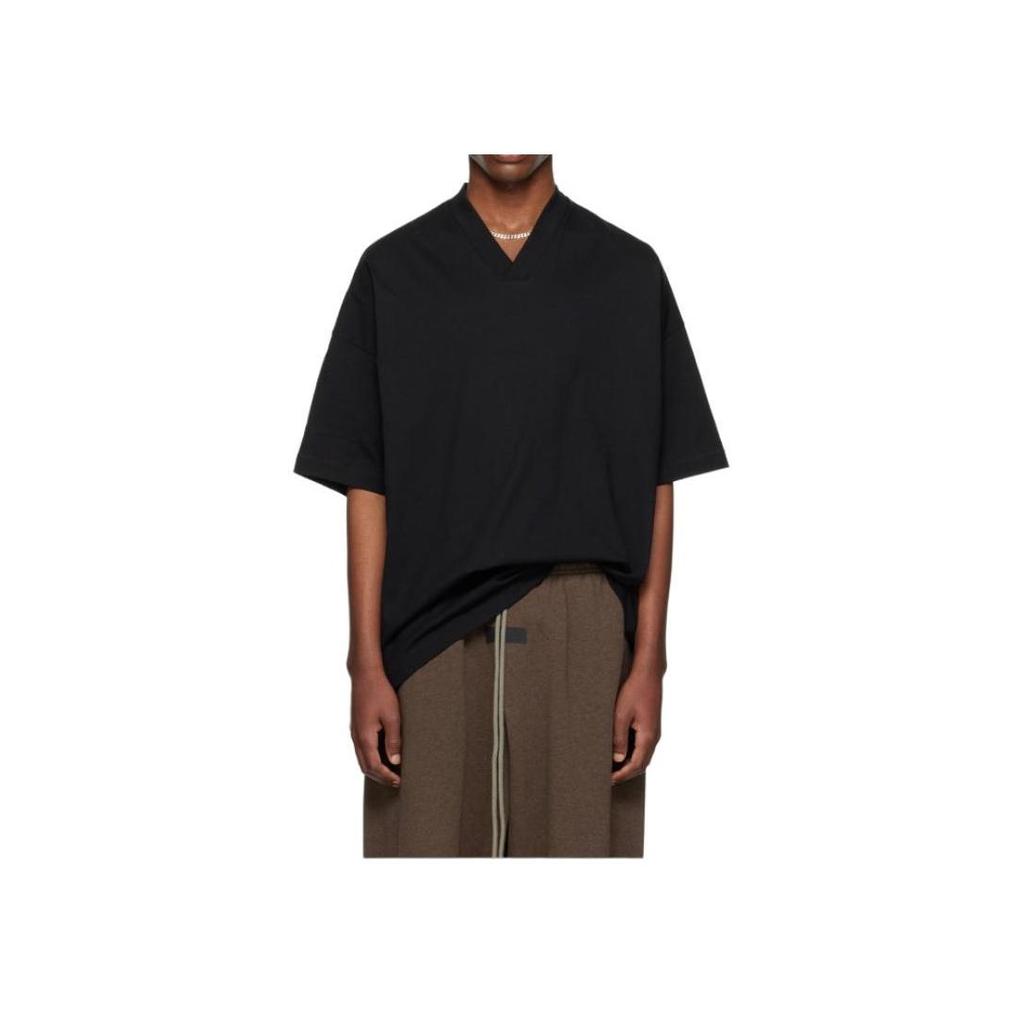 Fear of God Essentials SS24 V-Neck T-Shirt 'Black' Unisex 125SU244210F