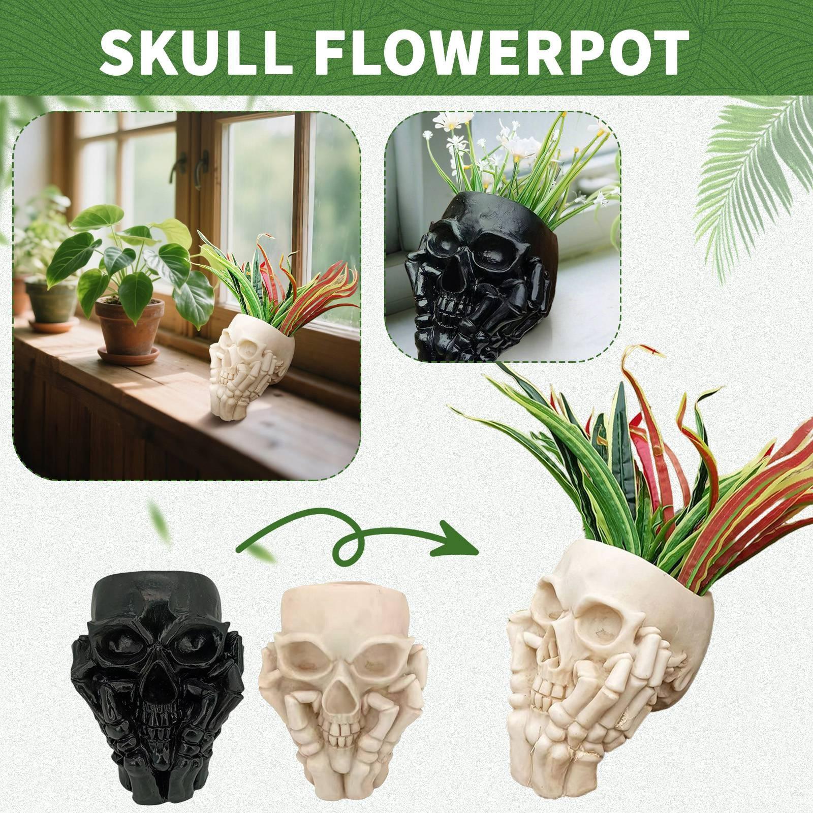 

Creepy Flowerpots, Suitable For Both Indoor And Outdoor Plants, Unique Modern Gothic Vases One Size чорний