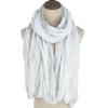 Export Solid Color Crumpled Scarf Women'S Literary And Leisure Cotton And Linen Scarf Versatile Neck Protection Scarf Sunscreen Silk Scarf