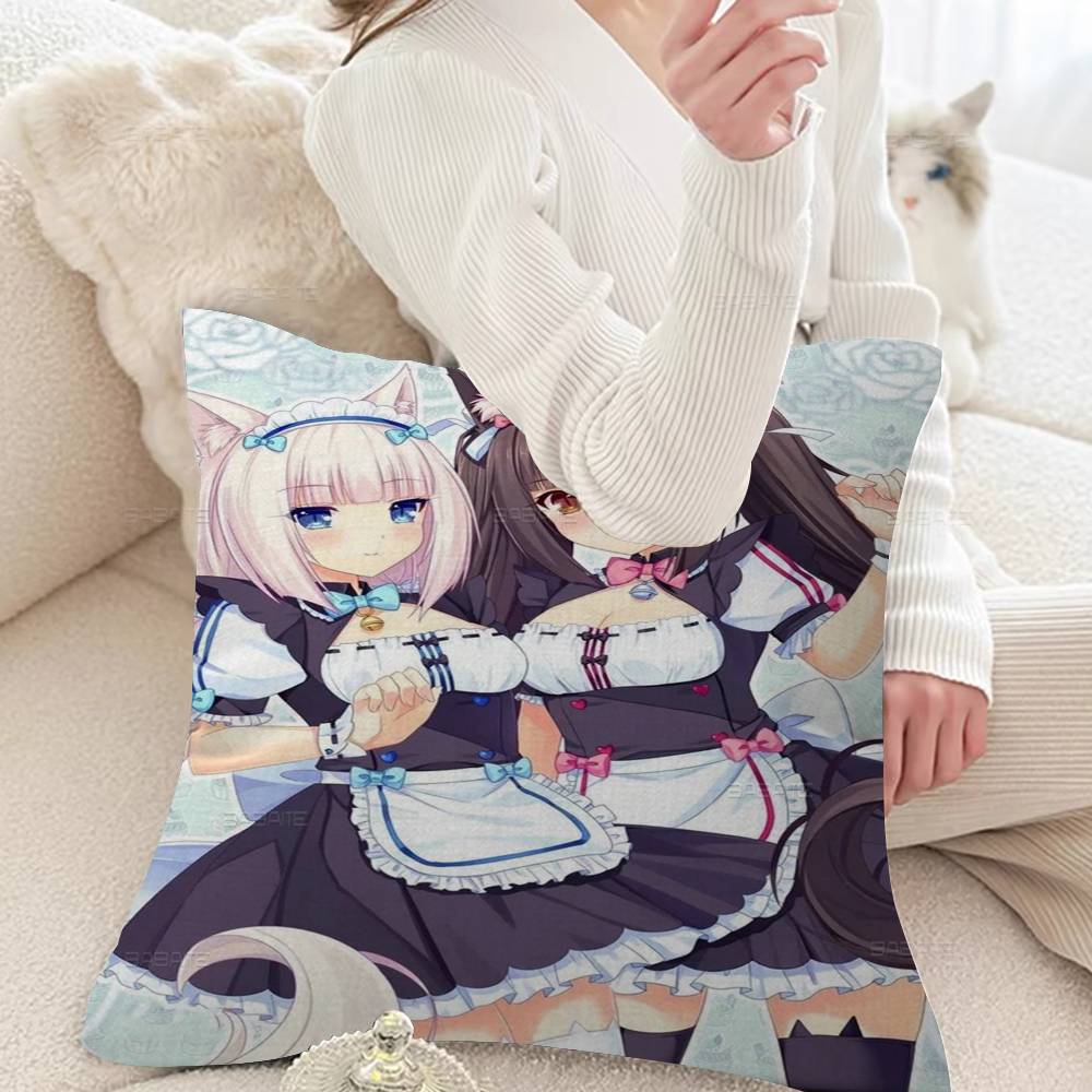 Anime Nekopara Cushion Cover Decorative Pillow Sofa Home Decor case pillow cases 30x30cm