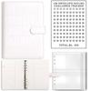 Custom Logo Lovers 100 Envelope Money Saving Challenge Loose-Leaf Budget Binder A5 PU Leather Storage Book with Kawaii PVC Cover