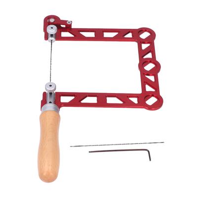 Mini Woodworking Hand Saw U Shape Wooden Handle Coping Saw for Jeweler Metal Processing 5in