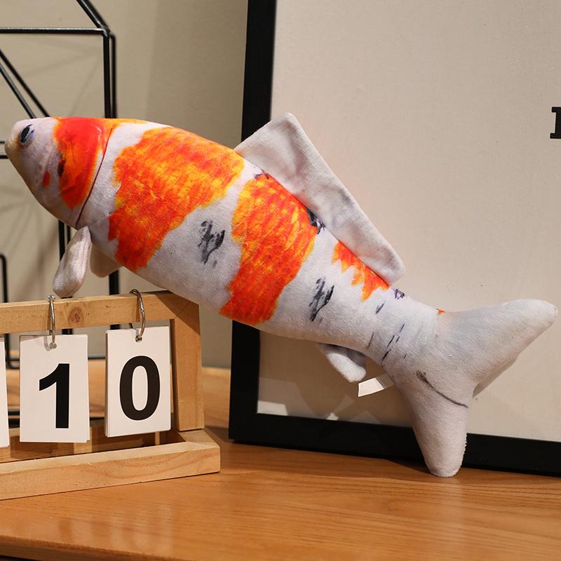 30-100cm Simulation Koi Fish Plush Toy Pillow Lifelike Colorful Red Gold Goldfish Plush Toy Home Decoration Gift For Children