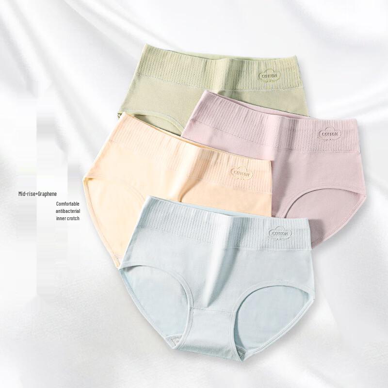 Beiyipin 7A Antibacterial Pure Cotton Printed Women's Briefs