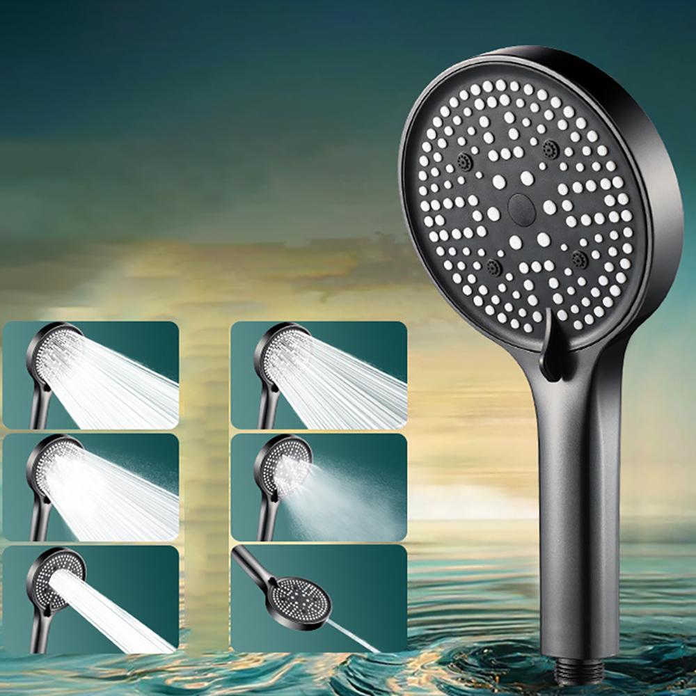 Hochdruck Regenduschkopf 6 Modi Einstellbarer Duschkopf Haushalt Handbrause Duschdüse Badezimmerzubehör
