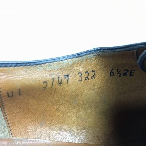 Salvatore Ferragamo Vintage Made In Italy Size 6.5EE (24.525.0cm) Wingtip Business Shoes Black Men's(USED)