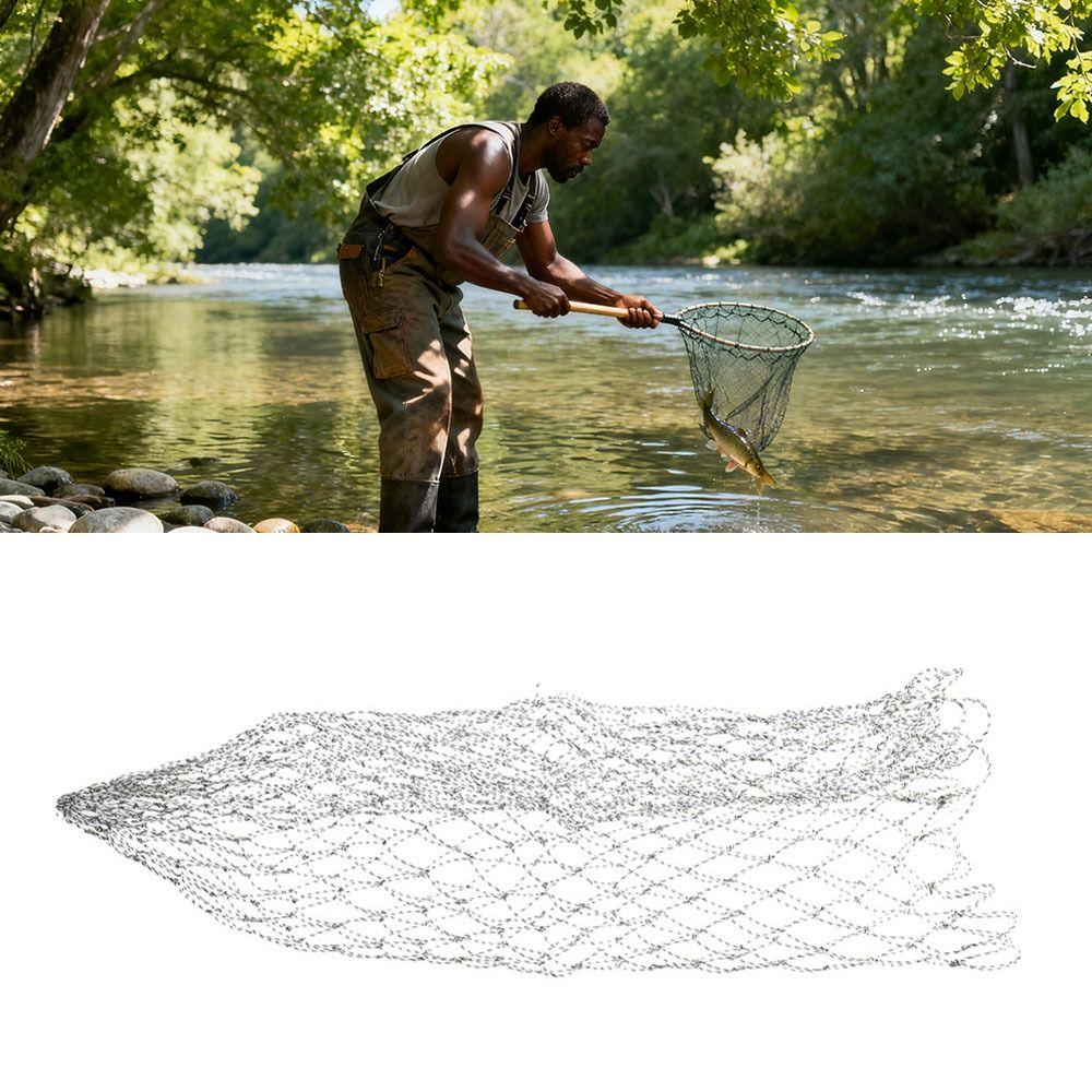 Nylon Replacement Net Soft Landing Net Durable Fly Fishing Net Saltwater Fishing