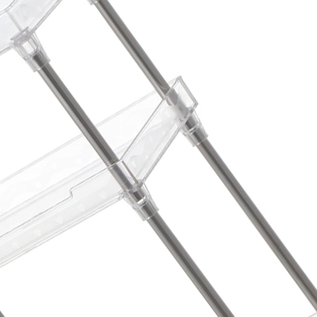 Make-up Organizer Gestell Abnehmbares Kosmetik-Aufbewahrungsregal mit durchsichtigem Acryl-Tablett für Toilettenartikel