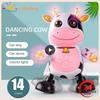 Songs Dancing Robot Cow Baby Electric Toys Sound Light Music Cow Parent-child Interrecative Toddler Toys Kid Christmas Gift
