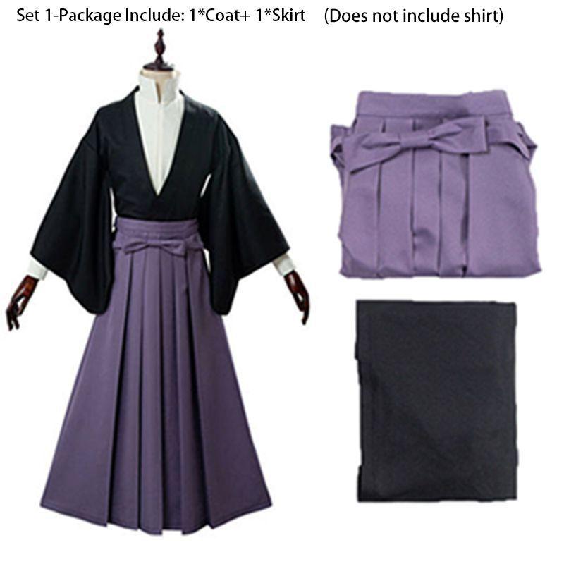 

Костюм для косплея Туалетный Ханако-кун Цукаса Юги Кимоно Рубашка Наряд Шляпа Набор Set1-2pcs(Tops+Skirt),L