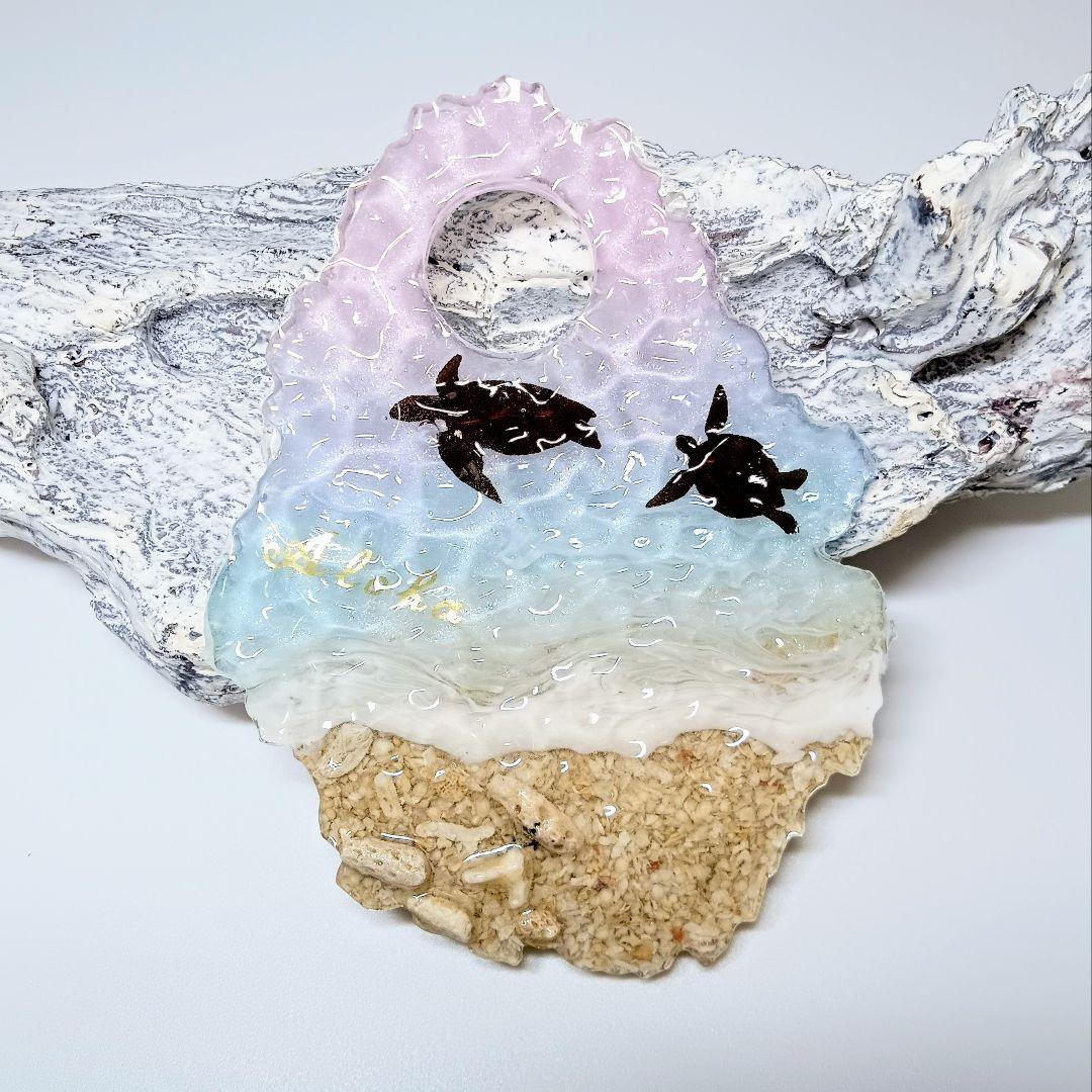 

[USED] Resin Art Ocean Wave Art & Water Surface Art Sea Turtle No2