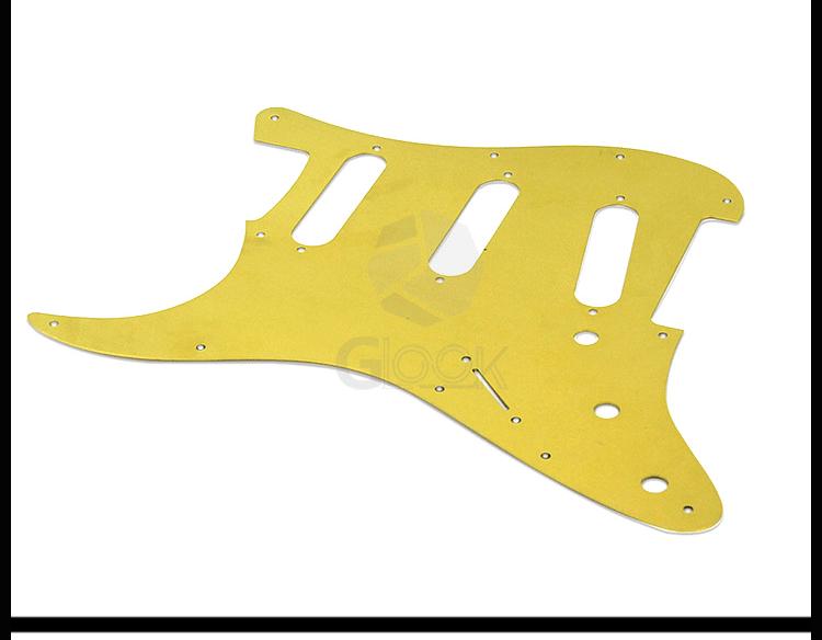 11-Hole SSS Aluminum Alloy Guitar Pickguard Panel Cover - Fits ST Electric Guitars