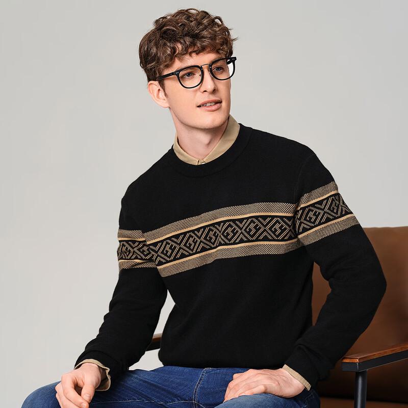 Goldlion Men's Merino Wool Blend Pullover Sweater