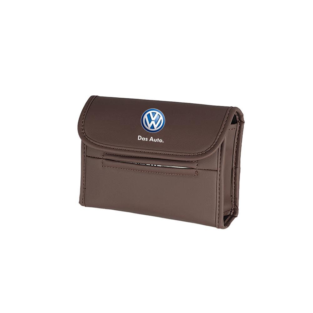 For VOLKSWAGEN VW New For VW Volkswagen Jetta Golf Beetle CC GTI Polo Passat PU Leather Car Tissue Box Paper Towel Bag Hanging S