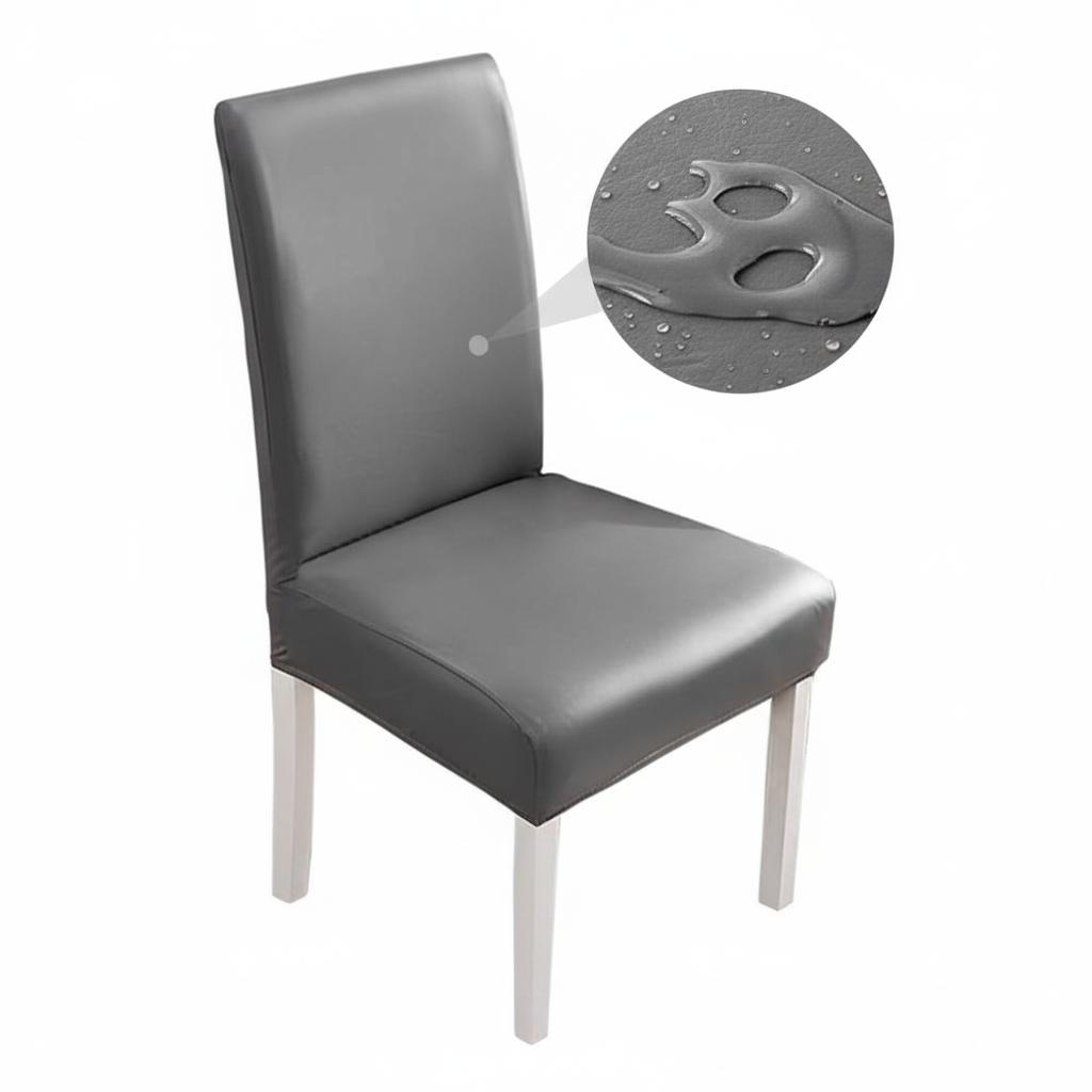 

Waterproof PU regular chair cover leather light luxury home leisure chair cover suitable for living room, office, bedroom 1PC