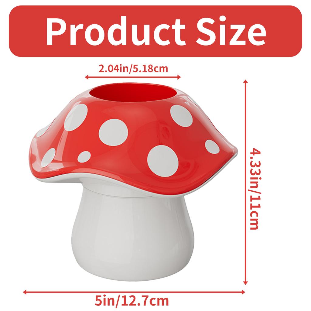 Entrance circular mushroom storage bin, office desktop pen holder, makeup storage bin