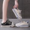 Lace Up Woman Footwear Spring Autumn Canvas Shoes for Women High on Platform To Wear Y2k Vintage Designer Hot Design Elasticty