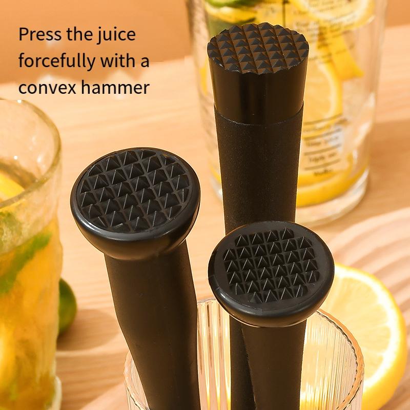 1 buc. Ciocan de gheață zdrobită din oțel inoxidabil, bețișoare multifuncționale de ghiocete, băț pentru cocktail, fructe, lămâie, instrument de bară.