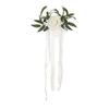 1Pack Wedding Chair Back Flower,Wedding Chair Decorations Aisle Benches Pew Flowers,Church Artificial Flowers for Wedding X3UC