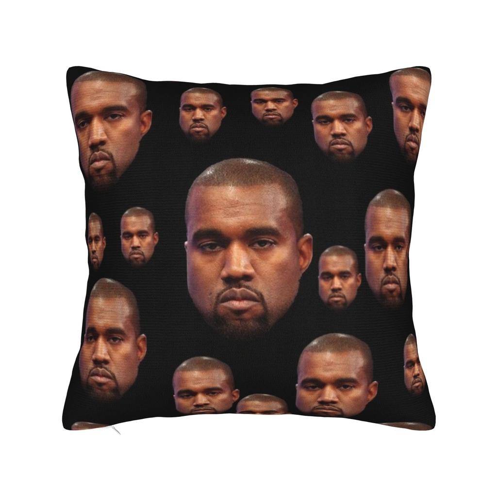 K-kanyes W-wests Funny Meme Pillowcase Accessories Soft Cushion Cover Decorations Throw Pillow Case Cover Seater Multi Size