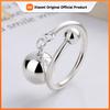 BF CLUB 925 Sterling Rings for Women Simple Geometric Handmade Irregular Retro Tassel Ball Ring Allergy For Birthday Gift