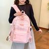 Schoolbag Small Fresh Plaid Schoolbag 1011 New College Style Cute Backpack Large Capacity Junior High School Student Versatile Backpack