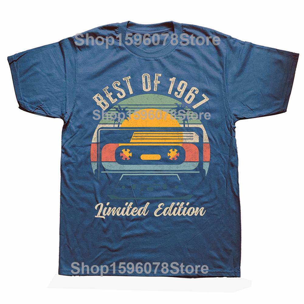 Best Of 1967 59th Birthday Gifts Limited Edition 58 Year Old Tee Tops Round Neck Fashion Tshirt Clothing Casual Basic Tshirts S