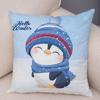 Cartoon Santa Claus Little Penguin Pillowcase Sofa Kids Room Decoration Merry Christmas  Deer Cushion Cover 45x45cm