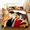 3D Anime Samurai Champloo Bedding Set Duvet Cover Comforter Pillowcase King Queen Twin Size for Boys Girls Adults