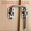 Heavy Duty Door Lock Bracket 180 Degree Rotation Waterproof Surfaces Steel Gate Latches Uprgades for Indoor Outdoor Use