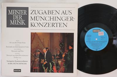 LP Schallplatte KARL MUNCHINGER, STUTTGARTER KAMMER - Zugaben Aus Münchinger-Konzerten SMD1124 Decca Deutschland Klassik Gebraucht