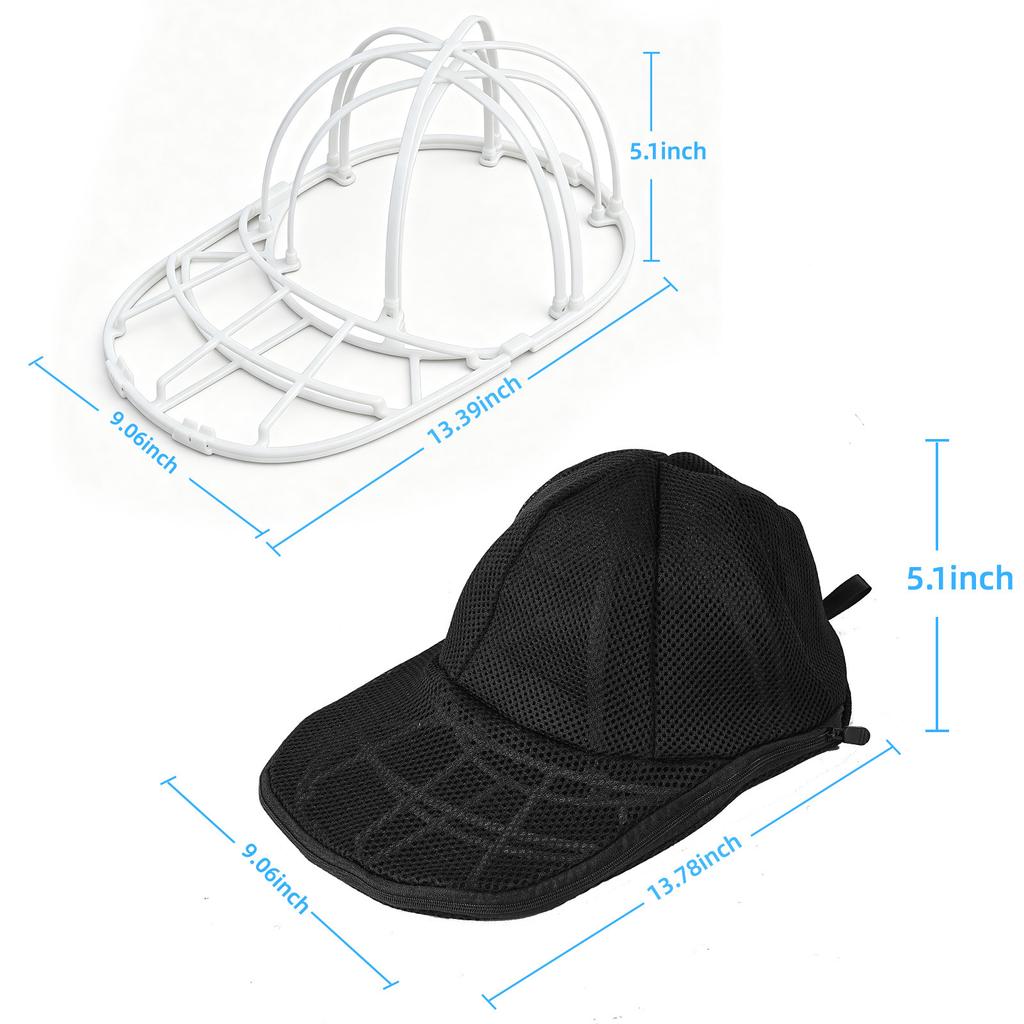 Baseball Cap Washer Frame Dual Layer Detachable Washing Machine Hat Cage Protector Cage