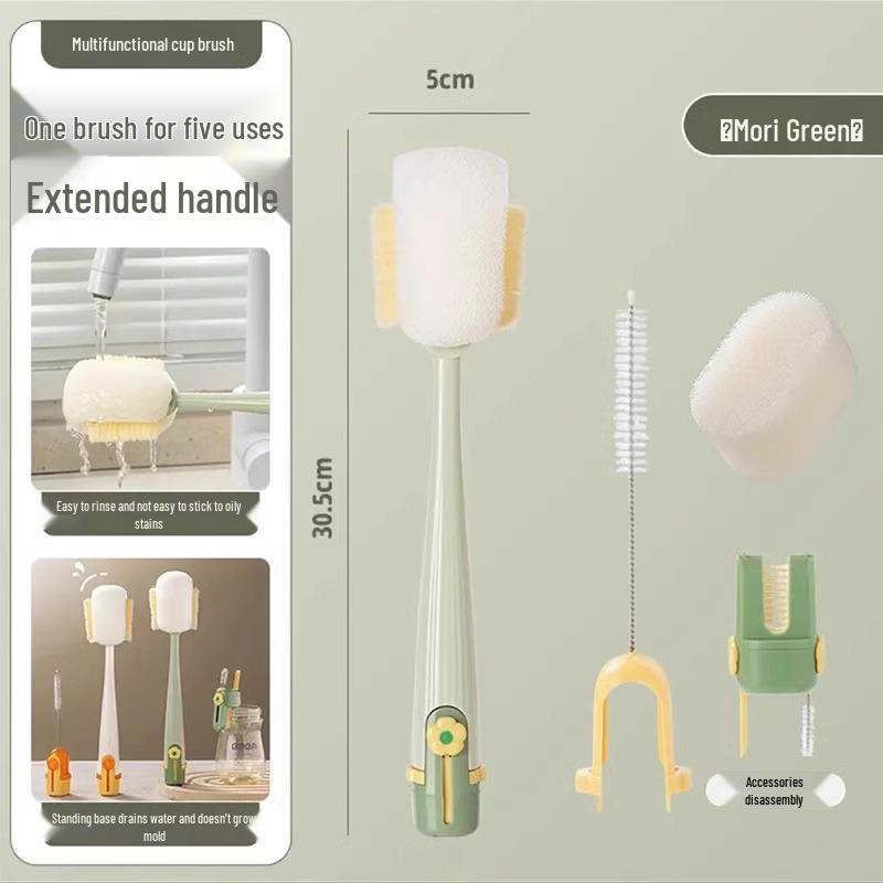 5-i-1 Hushålls Rengöringsborstset för Koppar och Flaskor med Nykomlingsrabatt och Fri Frakt