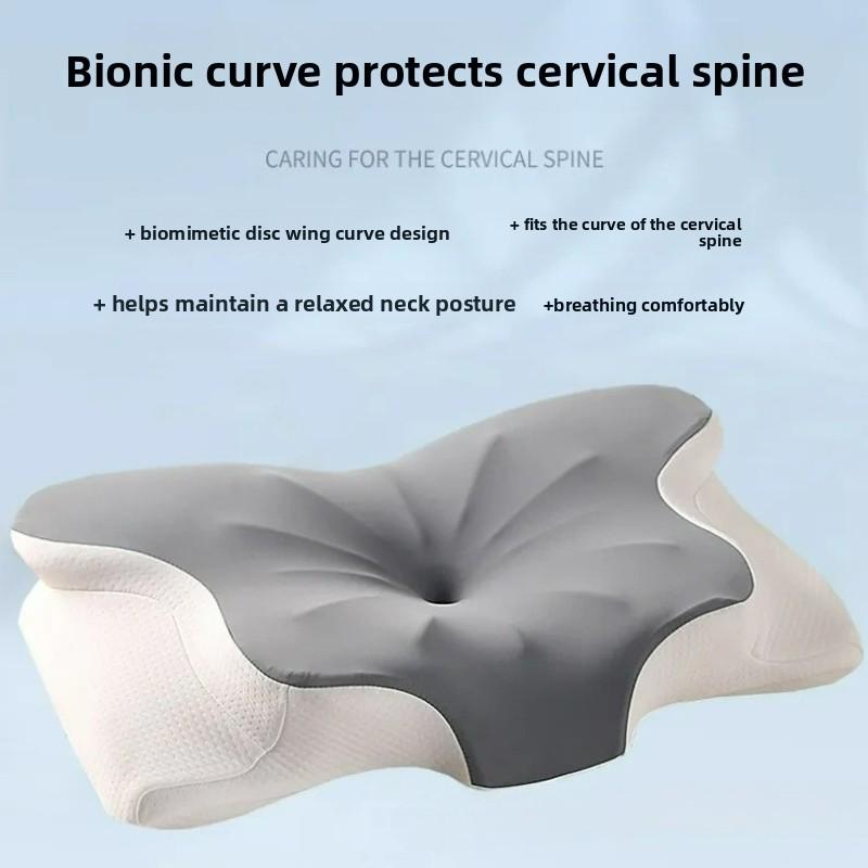 Memory Foam Pillow Cervical Pillow Neck Pain Relief Contour Ergonomic Orthopedic Neck Support for Side Back Stomach Sleeper Gift